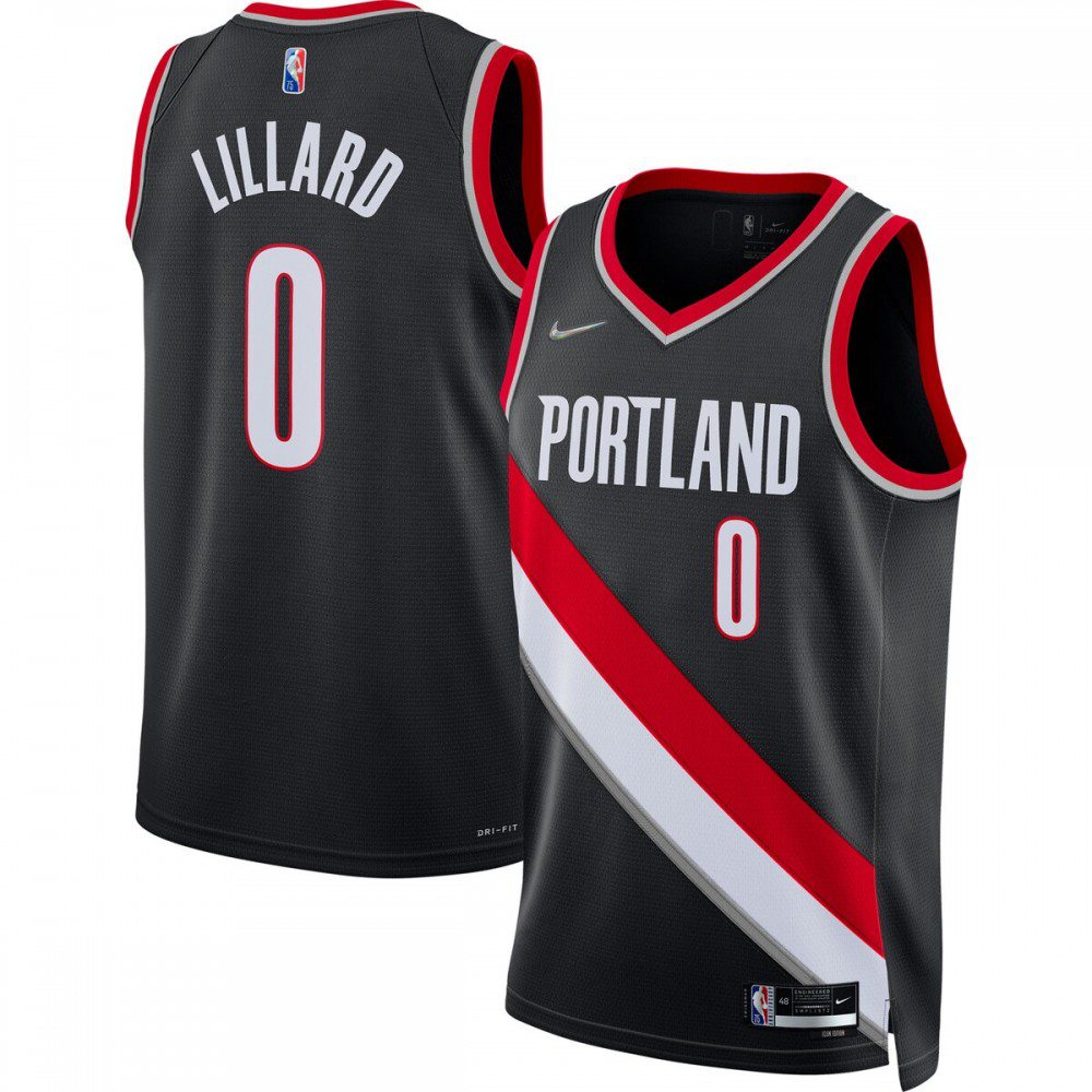 Damian Lillard Portland Trail Blazers 2021/22 Diamond Swingman Jersey - Icon Edition - Black-Pro Kit Vault | Brand New 26/27 Sports Jerseys